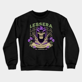 Lessera Le sserafim perfect night typography graphic fearnot | Morcaworks Crewneck Sweatshirt